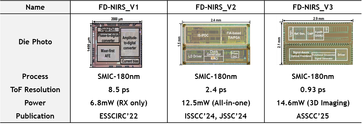 Comparison of optical brain-computer interface chips